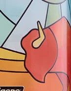 32oz Wide Mouth Stained Glass Print Bottles