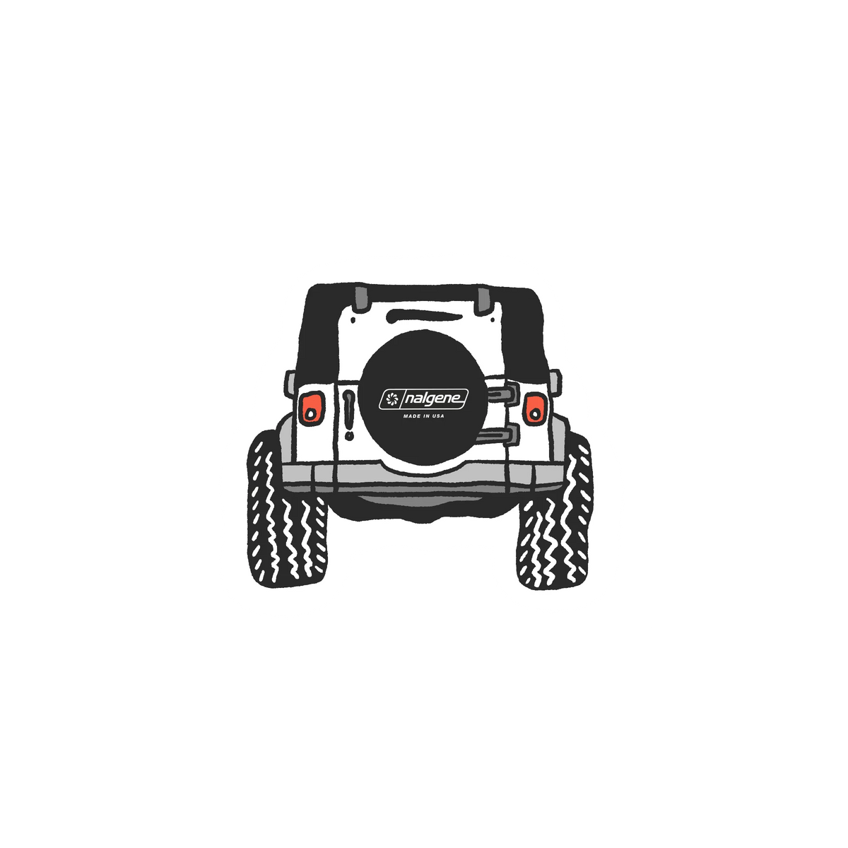 Nalgene Jeep Sticker - Dishwasher Safe - UV Coated - Made in USA