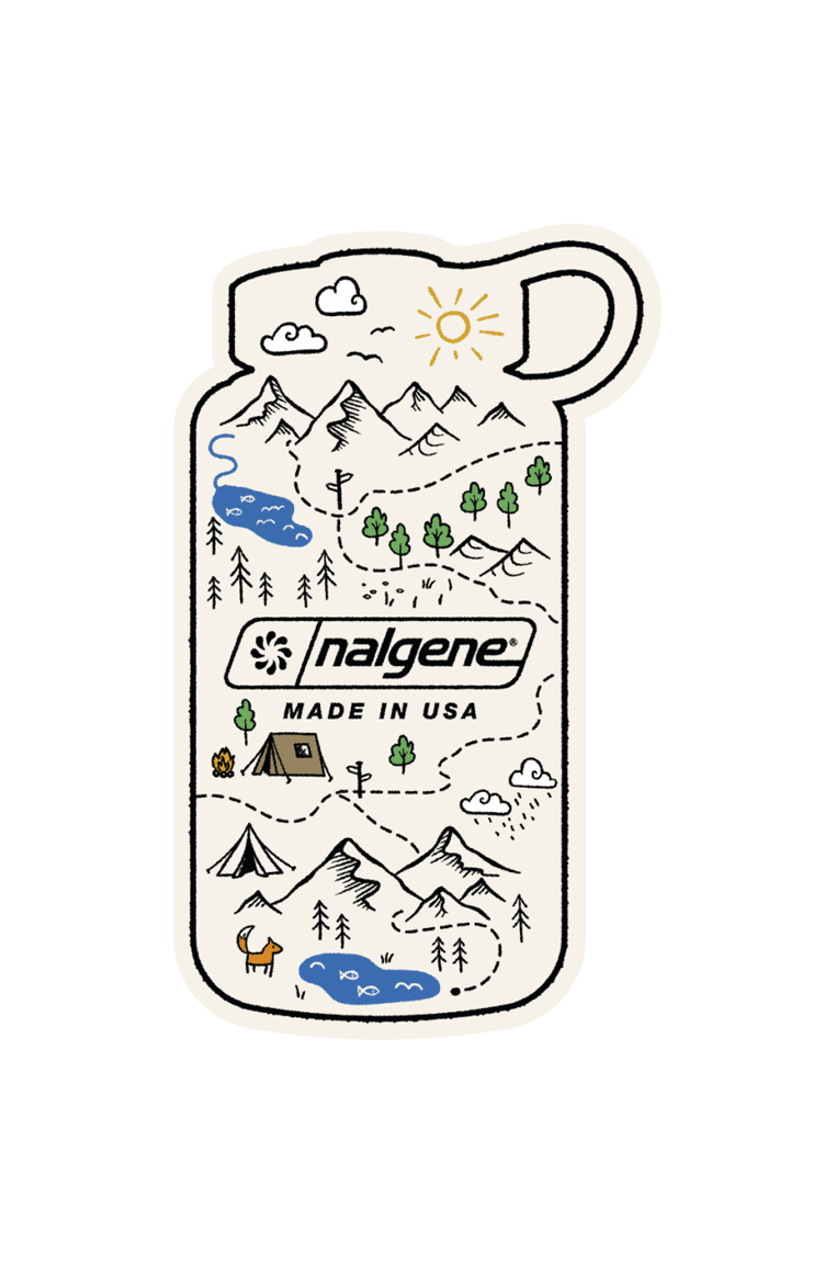 Bottle Map Sticker